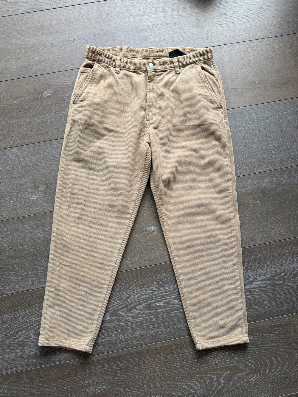 Zara Men's Corduroy Pants in Light Tan